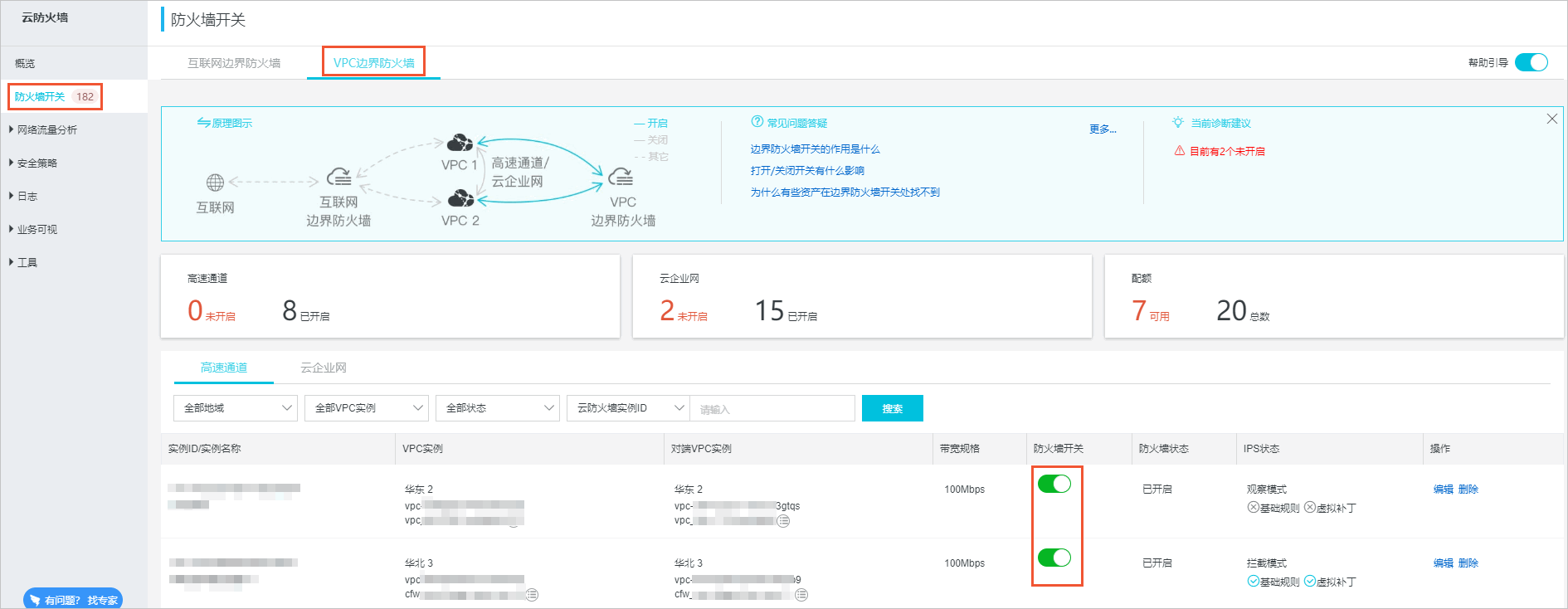VPC边界防火墙