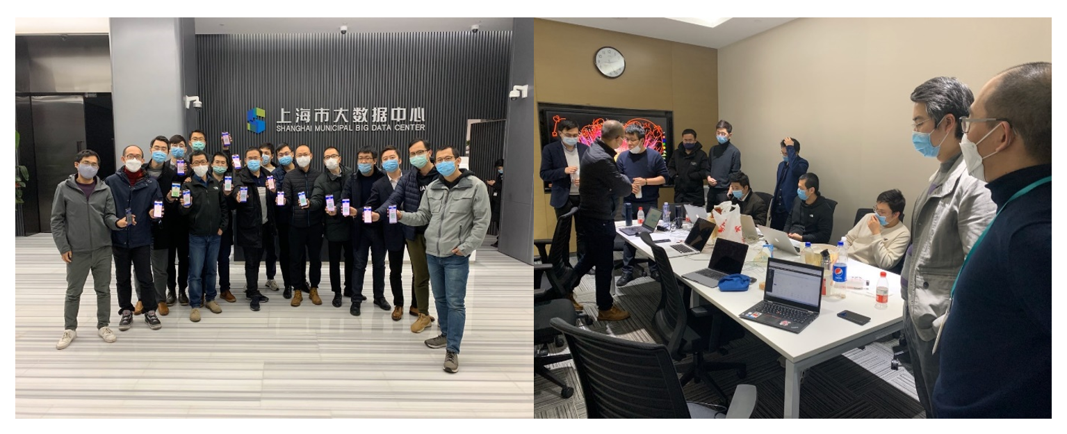 图6:项目人员加班加点保障上海随申码上线