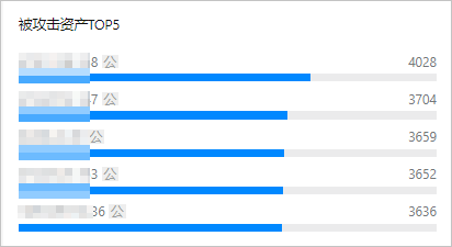 被攻击资产TOP5