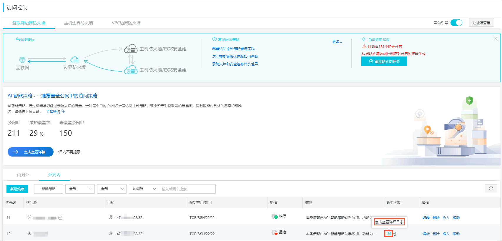 查看策略