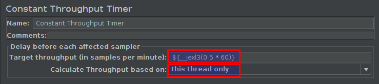 Constant Throughput Timer1