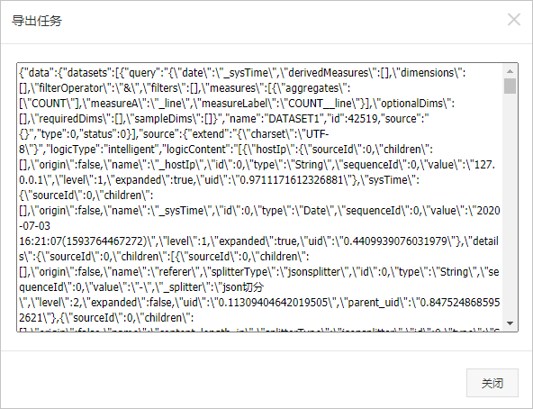 Exported JSON Template