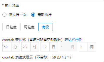 crontab表达式