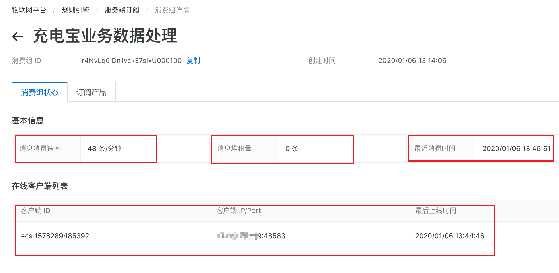 消费组详情