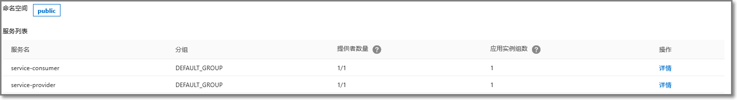 SpringCloud应用使用mse创建的nacos服务注册成功-consumer