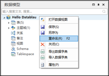 重命名模型