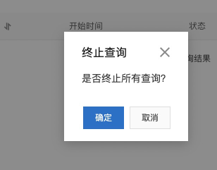 终止查询