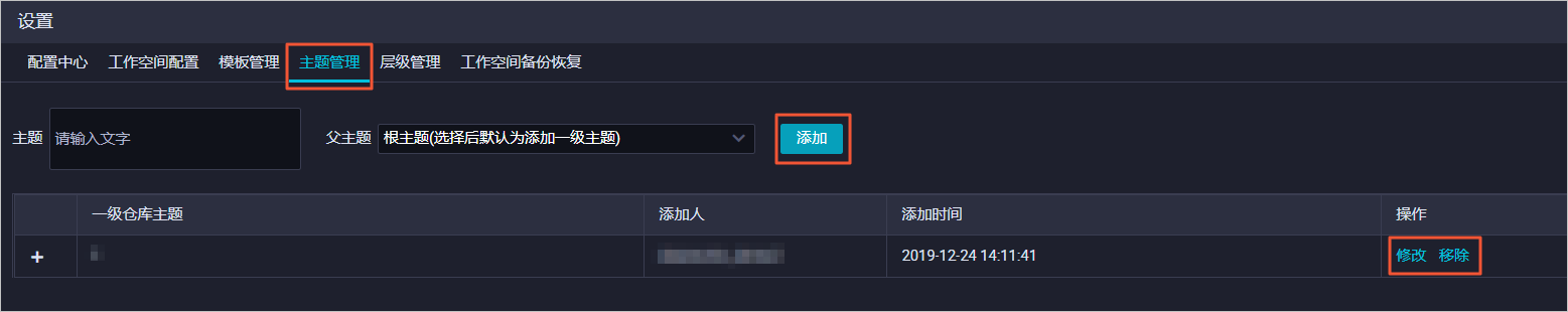 主题管理