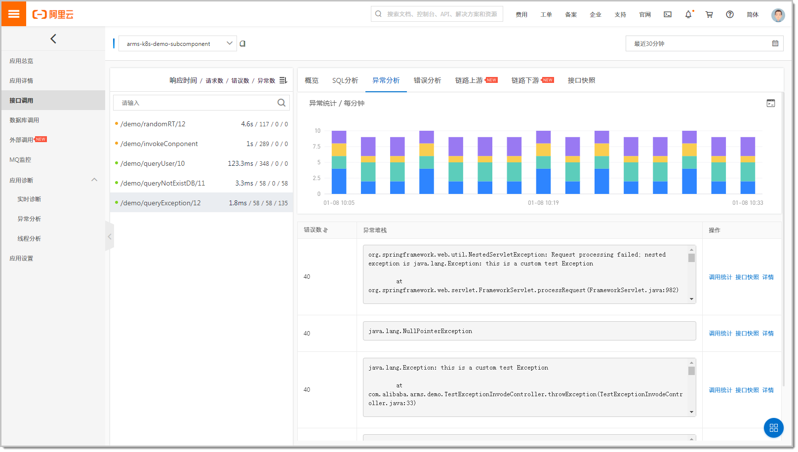 应用接口调用监控_监控管理_Serverless 应用引擎 阿里云技术文档 第3张