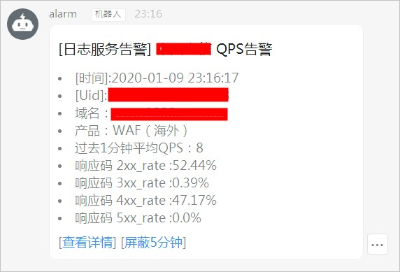 qps异常告警样例