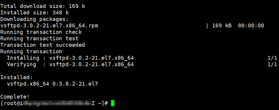 手动搭建FTP站点（CentOS 7）_搭建FTP站点_建站教程_云服务器 ECS