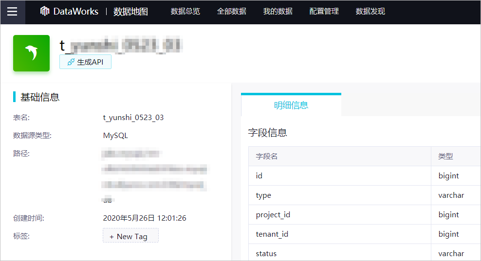 表详情