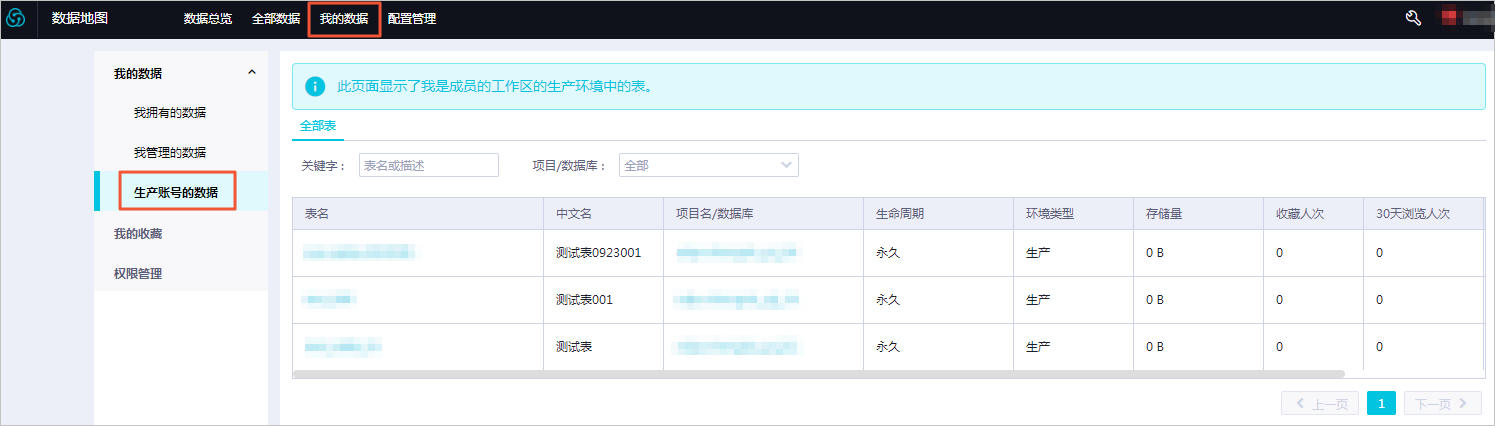 生产账号的表