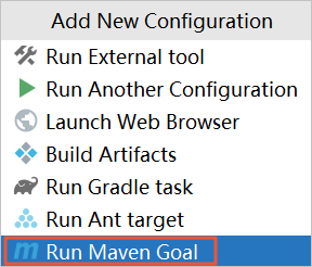 run maven goal