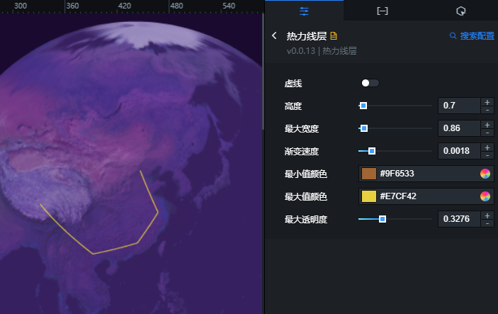 热力线层配置面板
