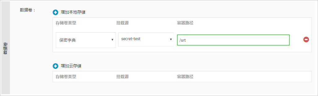 配置数据卷