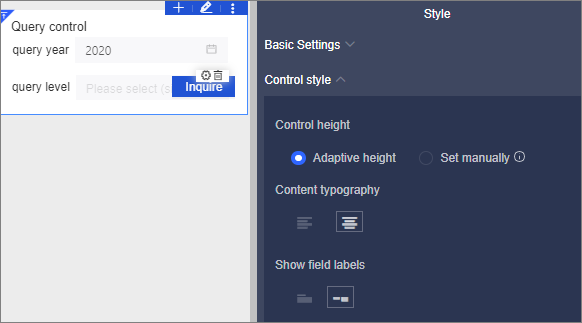Control style
