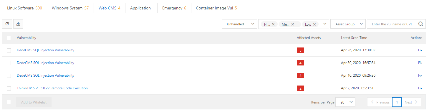 Vulnerability information