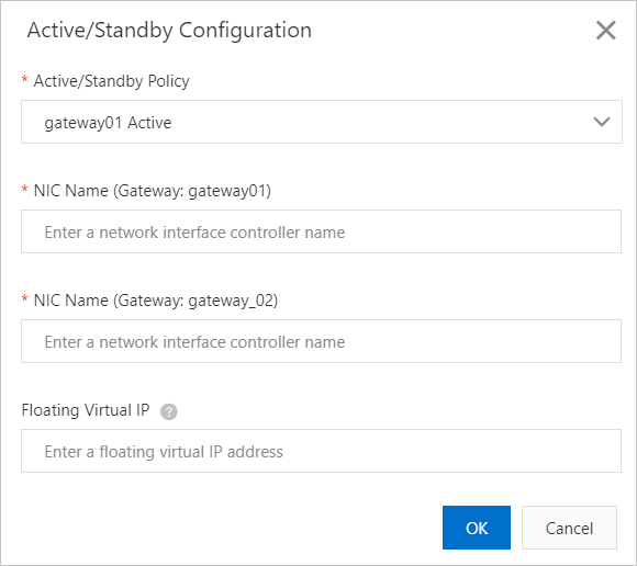 Active/Standby Configuration