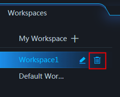 Delete a workspace