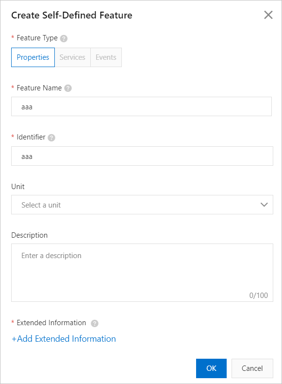 Add a custom feature for the Modbus product
