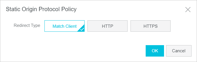 Static Origin Protocol Policy