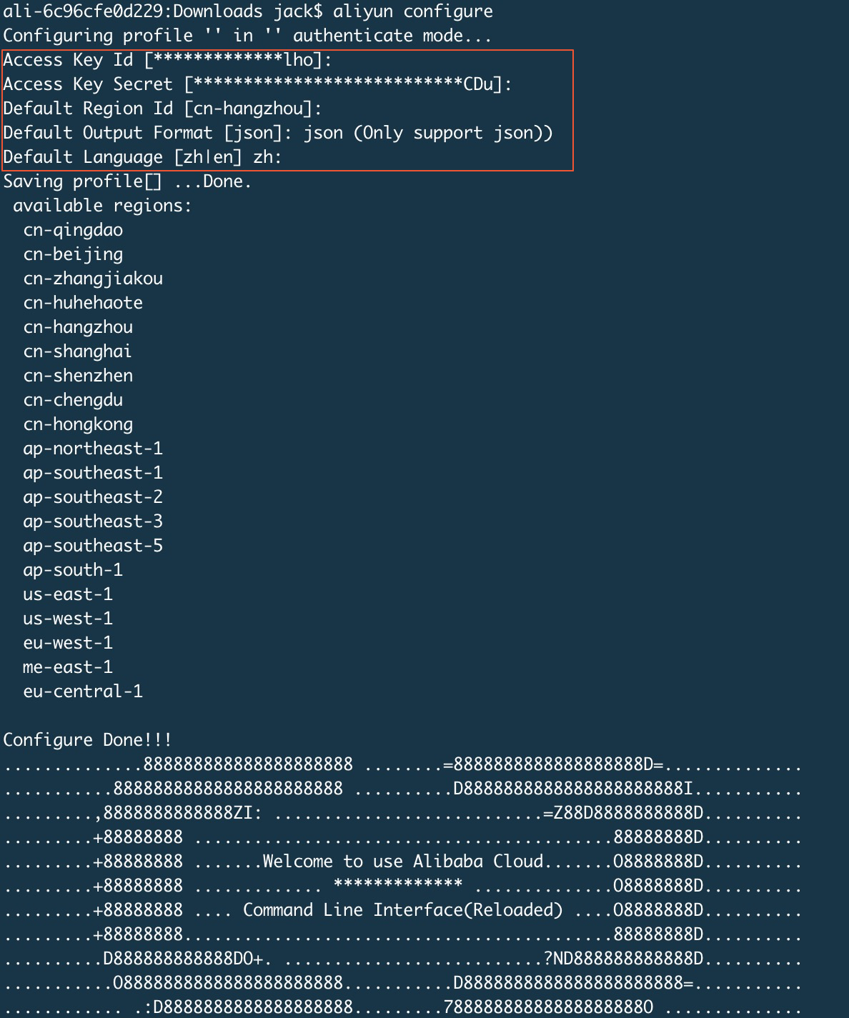 Configure user credentials