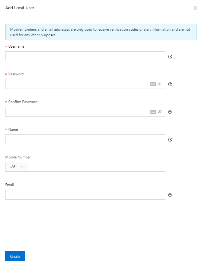 Add a single local user