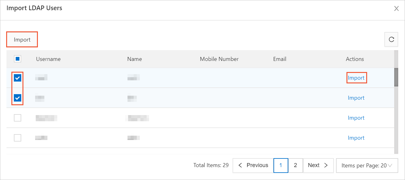 Import LDAP users (2)