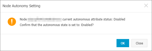 Set the node autonomy attribute