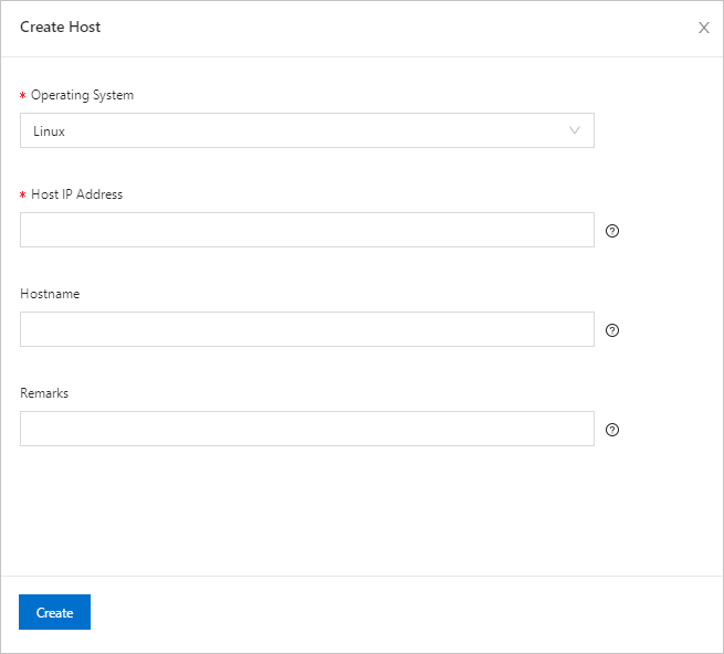 Create Host