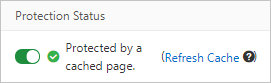 Protection status-enabled