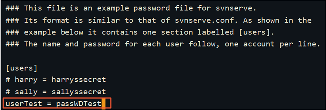 svnserve password