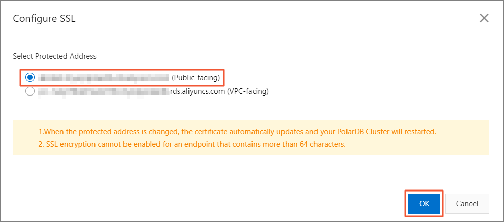 Configure SSL encryption