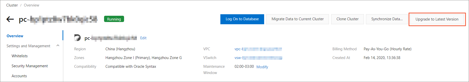 Updates the kernel of an AnalyticDB for PostgreSQL instance.