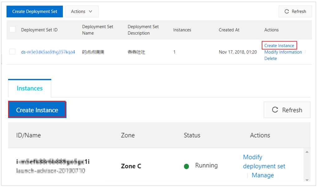 Create an ECS instance