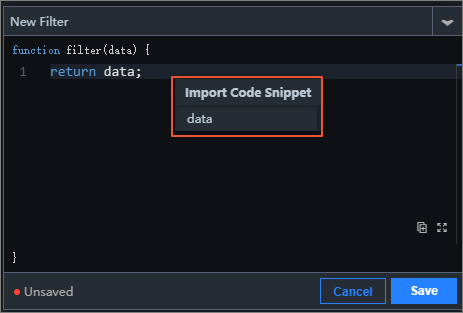 Import a code snippet