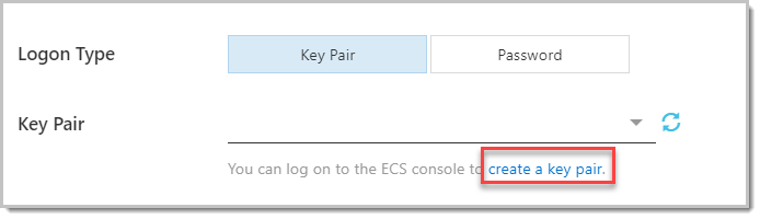 Create an SSH key pair.