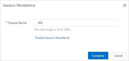 Session persistence