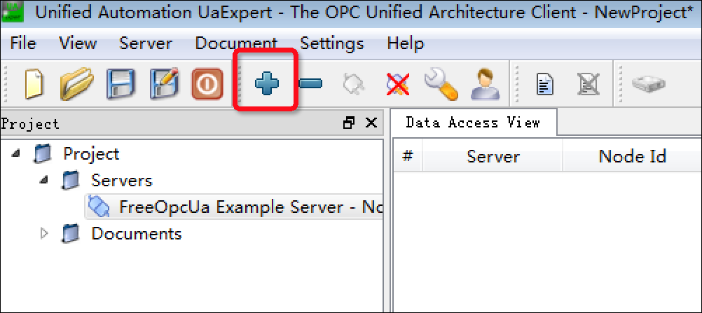 Add the OPC UA Server