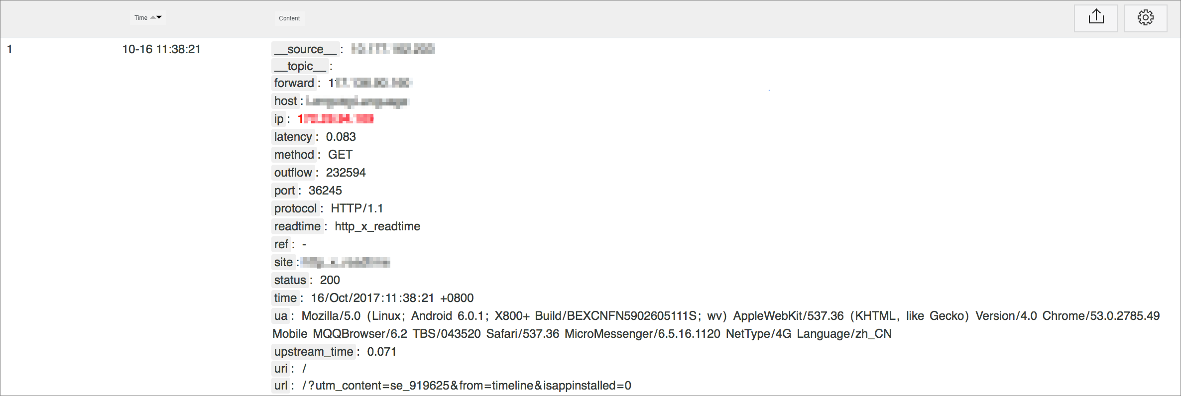 Centralize log storage