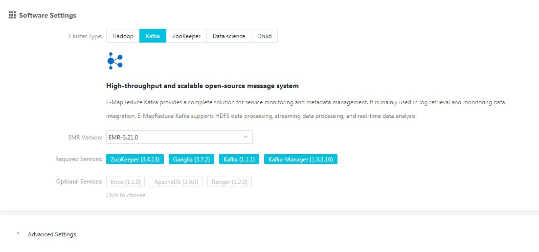 Create a Kafka cluster
