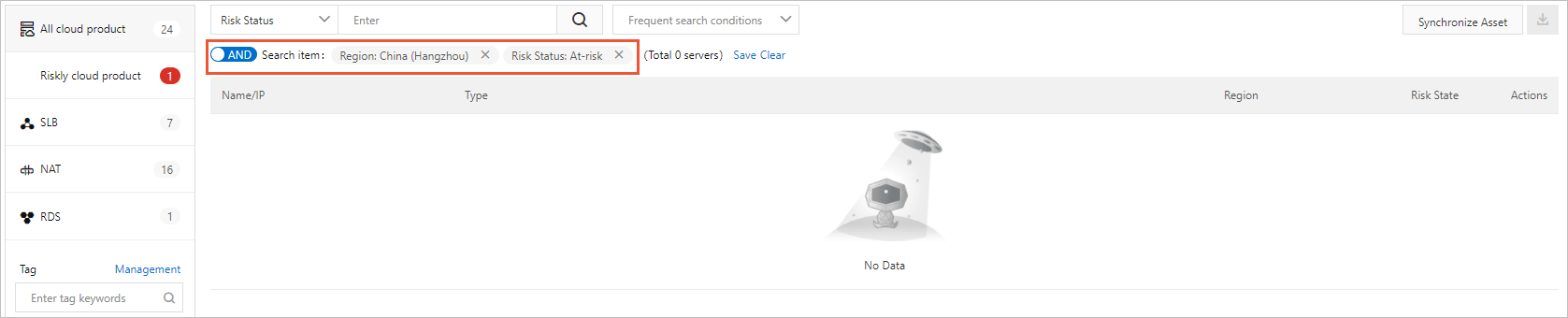 Multiple search conditions