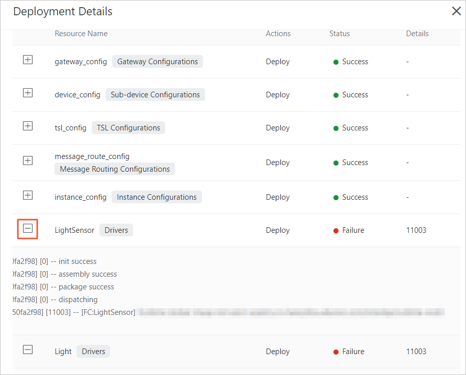 View deployment details of the edge instance