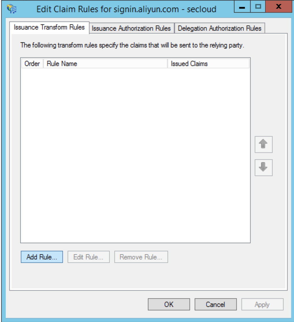 Issuance Transform Rules