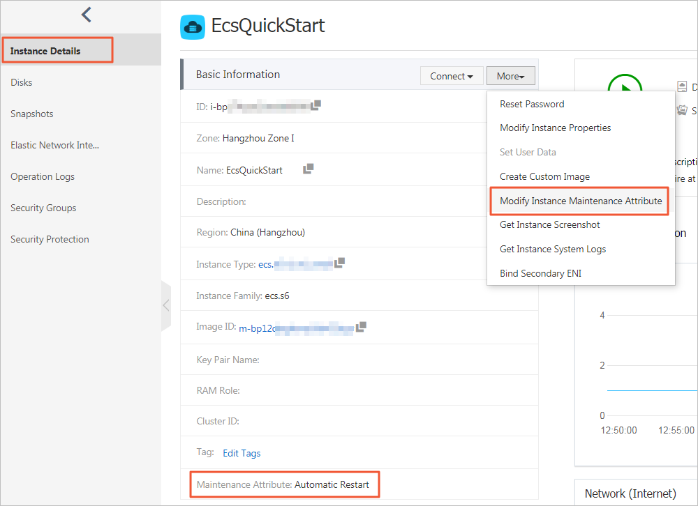 Modify instance maintenance attribute - Path 2
