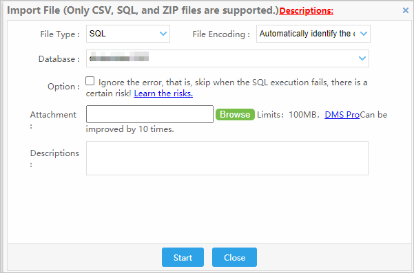 Import scripts