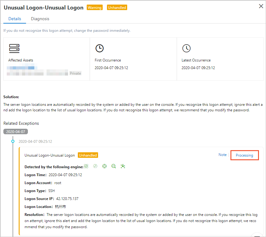 Unusual logons