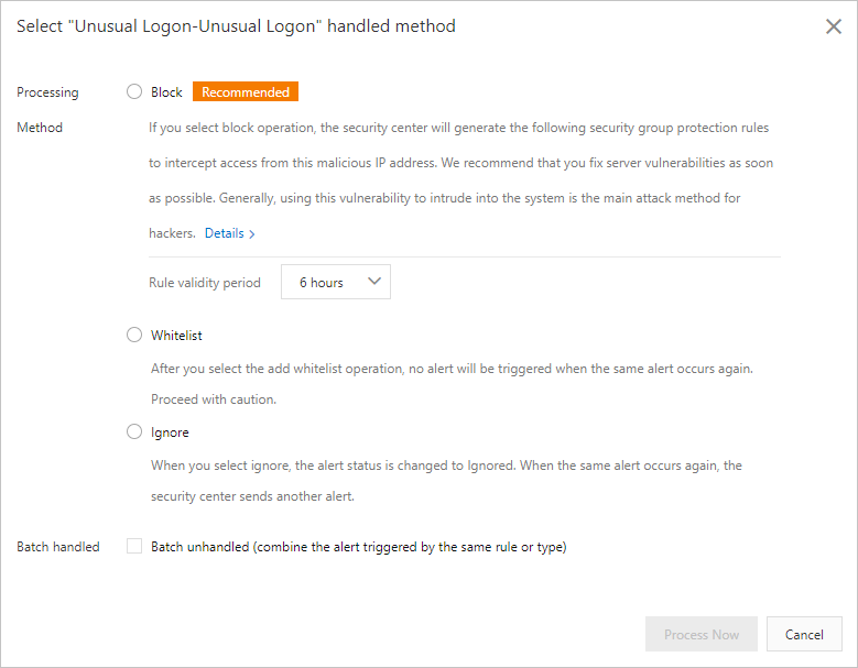Solutions on managing unusual logons