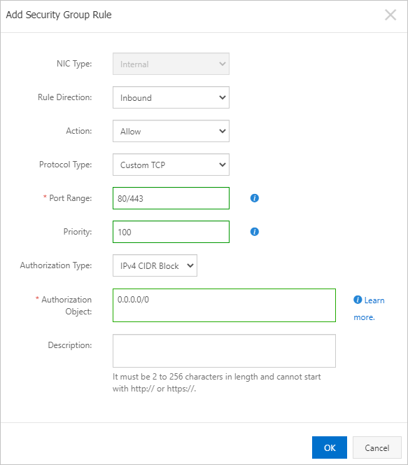 Security group rule-block